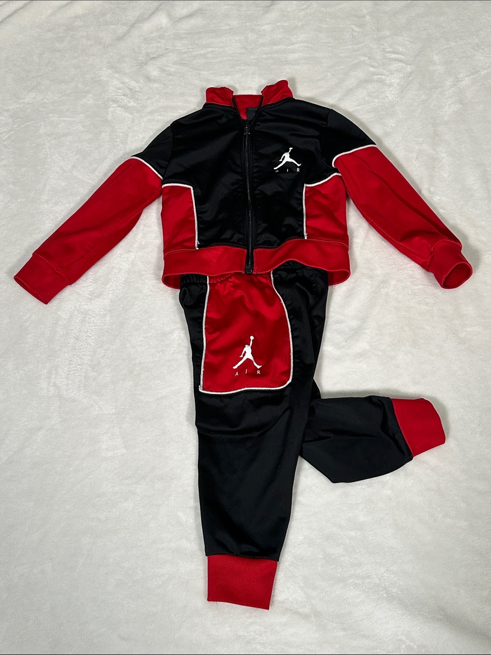 Jordan Black & Red Kids Athletic Tracksuit